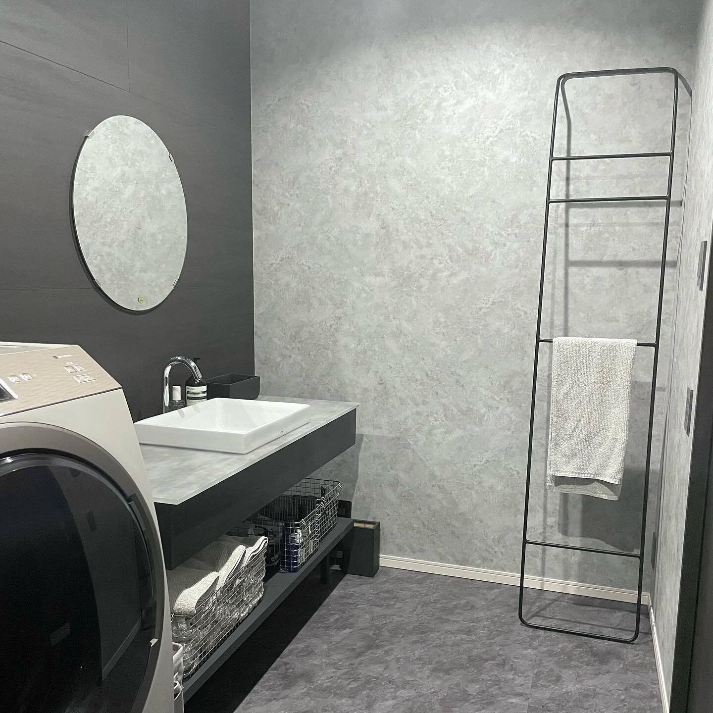 タオルラダーを使っておしゃれに収納!