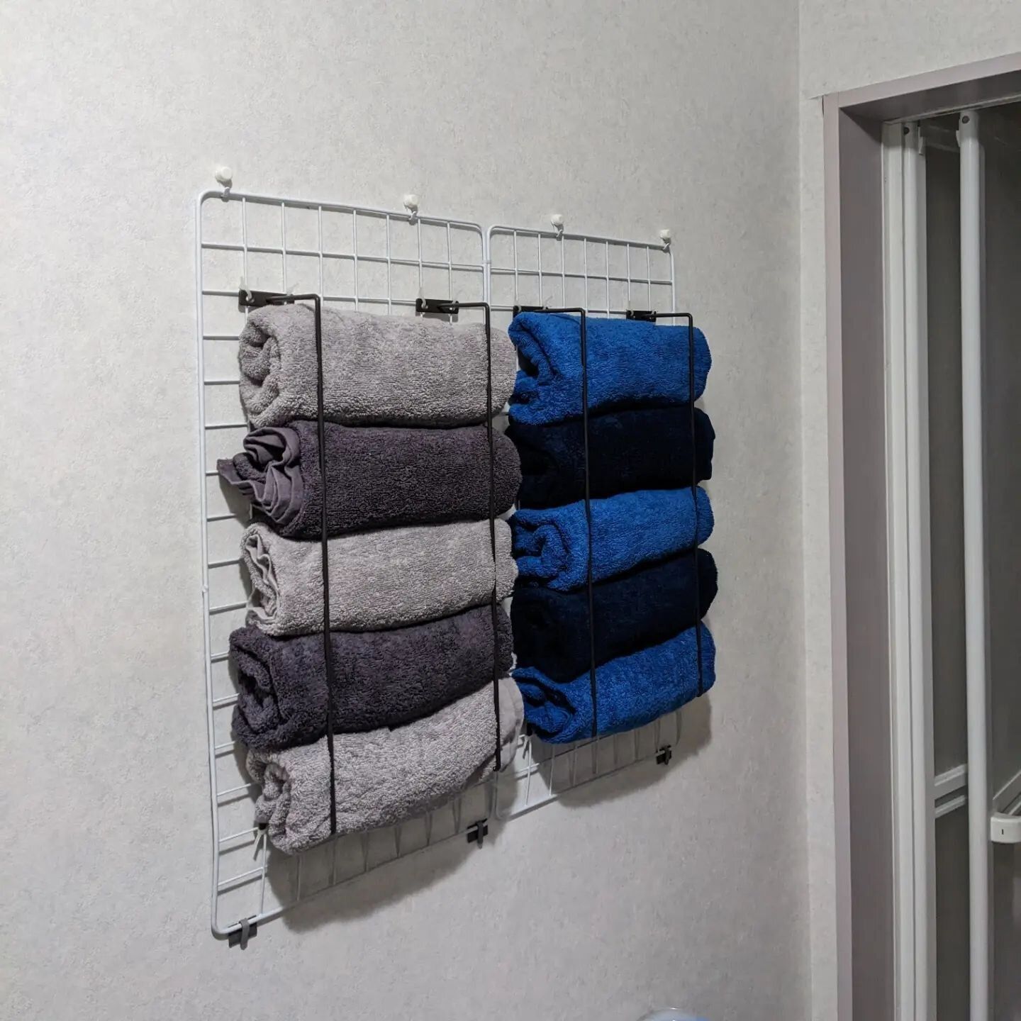 100均アイテムでタオル置き場をDIY!