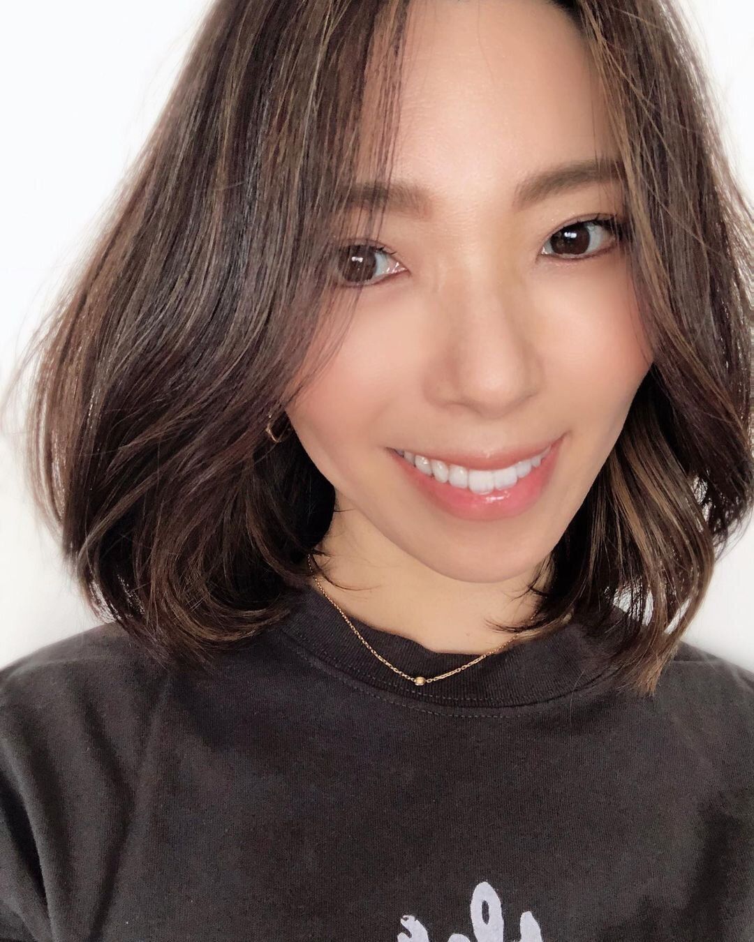 面長をカバーして美人40代に!ナチュラルで上品な大人ボブ