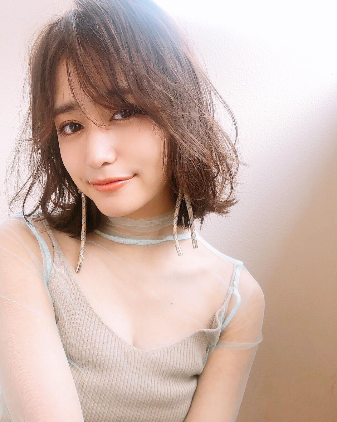 面長をカバーして美人40代に!クセ感のパーマを加えれば面長カバーもバッチリ!