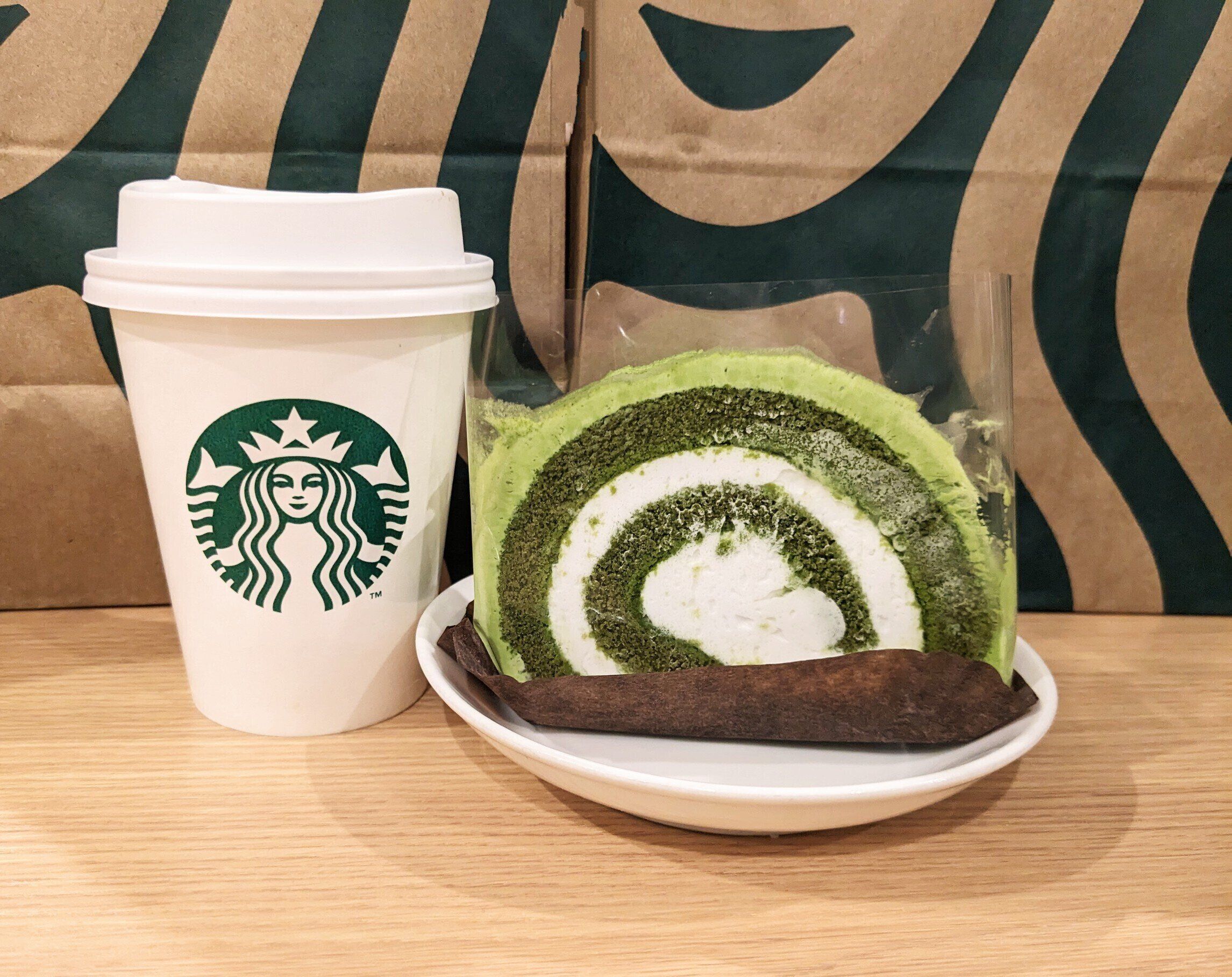 スターバックスコーヒー「米粉の抹茶ロールケーキ」