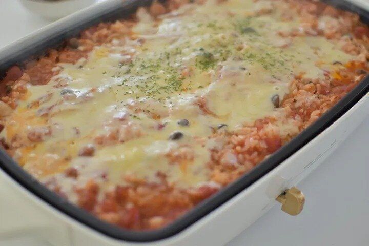 ホットプレートで作るトマトリゾット