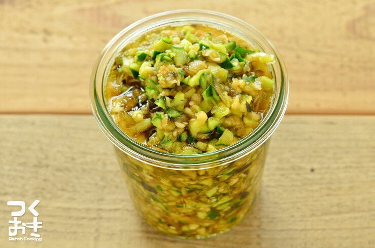 手軽に野菜補給。夏野菜のしょうゆ漬け