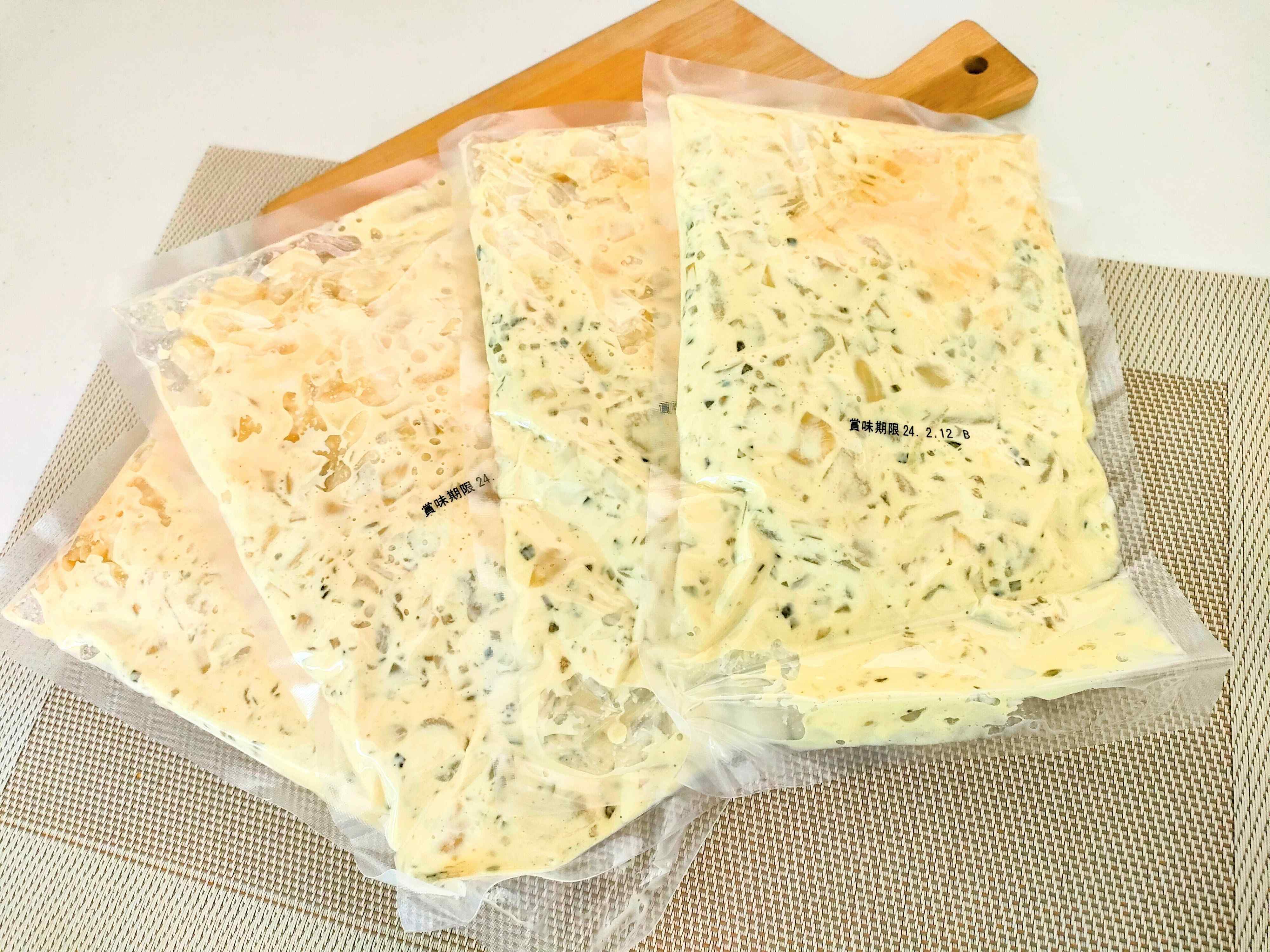 4パック入っているポテトサラダ