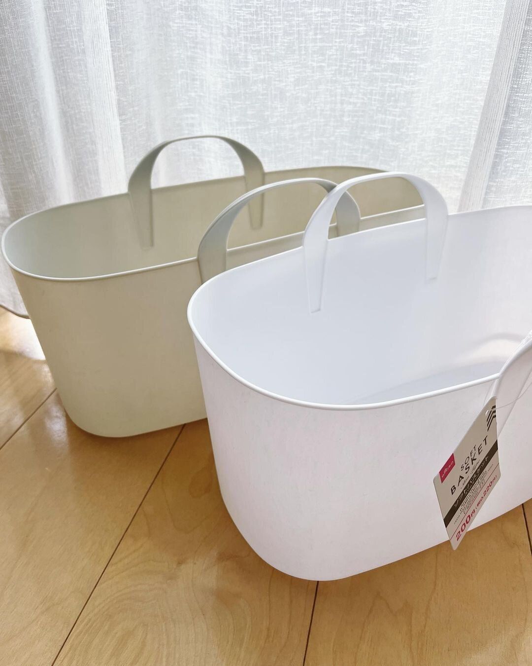 畳んだ洗濯物の移動にぴったり！「ソフトバスケット」