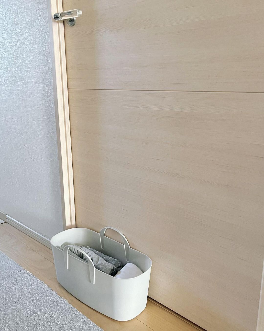 畳んだ洗濯物の移動にぴったり！「ソフトバスケット」