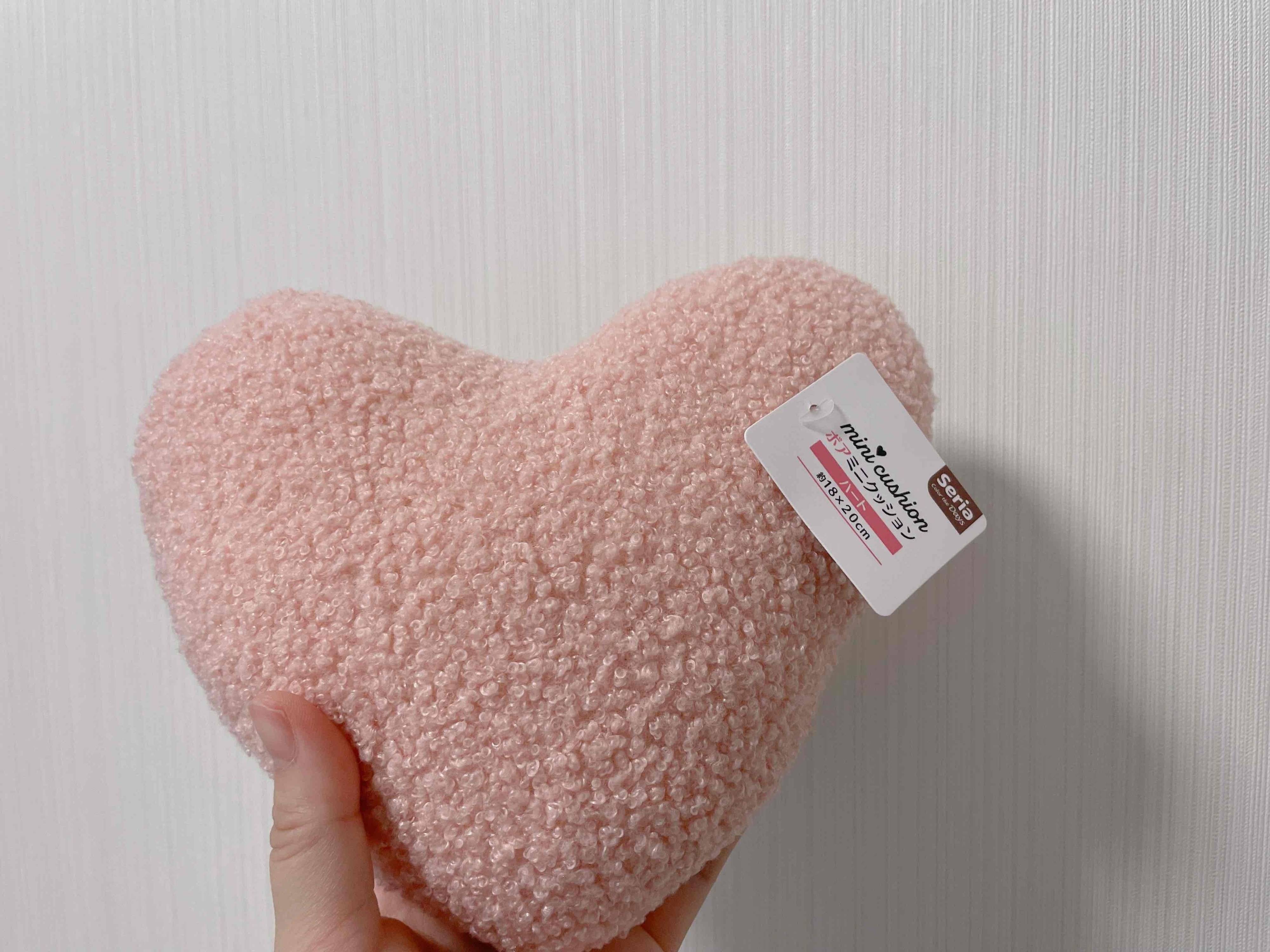 ボアミニクッション（ハート）