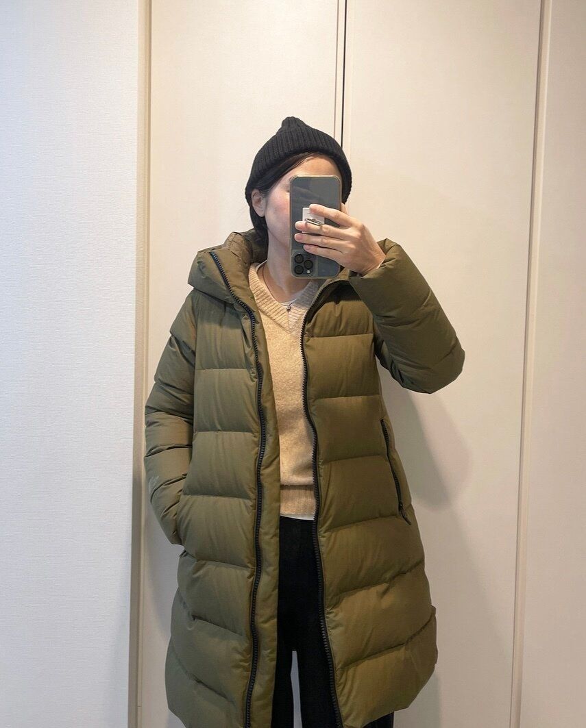 ニット帽とダウン