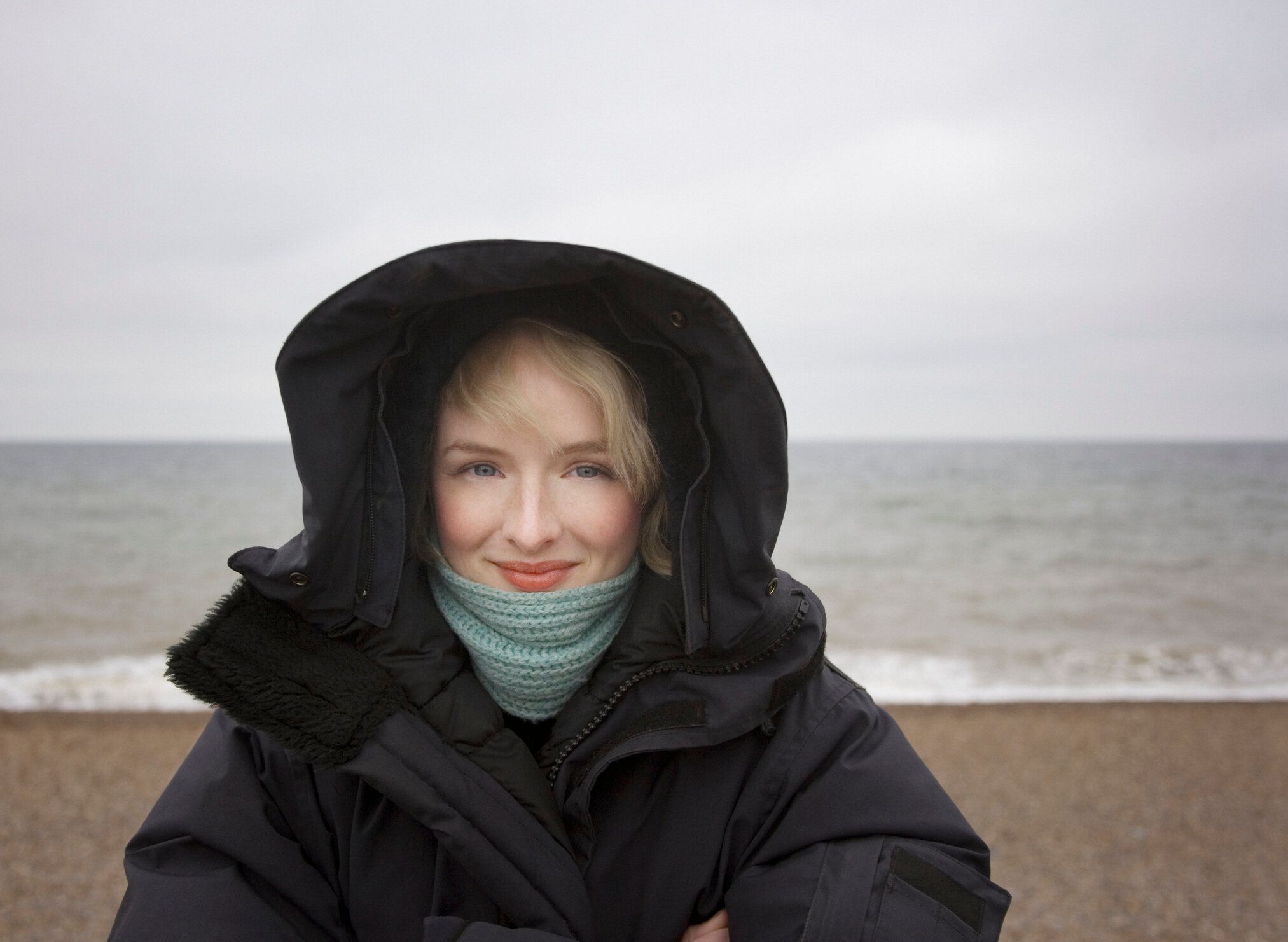 ビーチでの女性