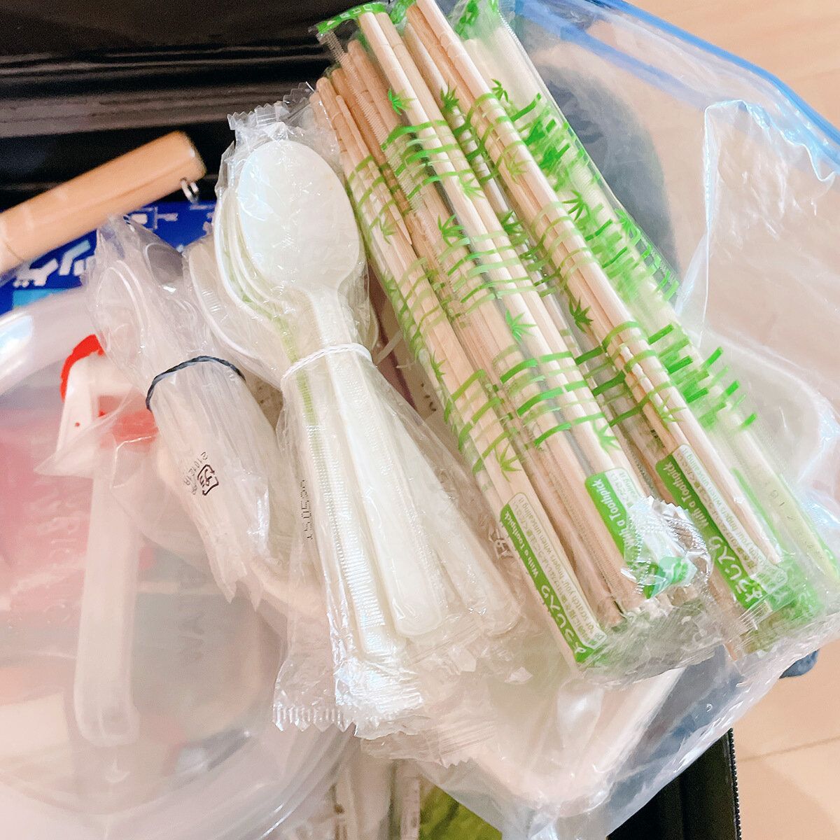 わりばしやスプーン＆フォークなど