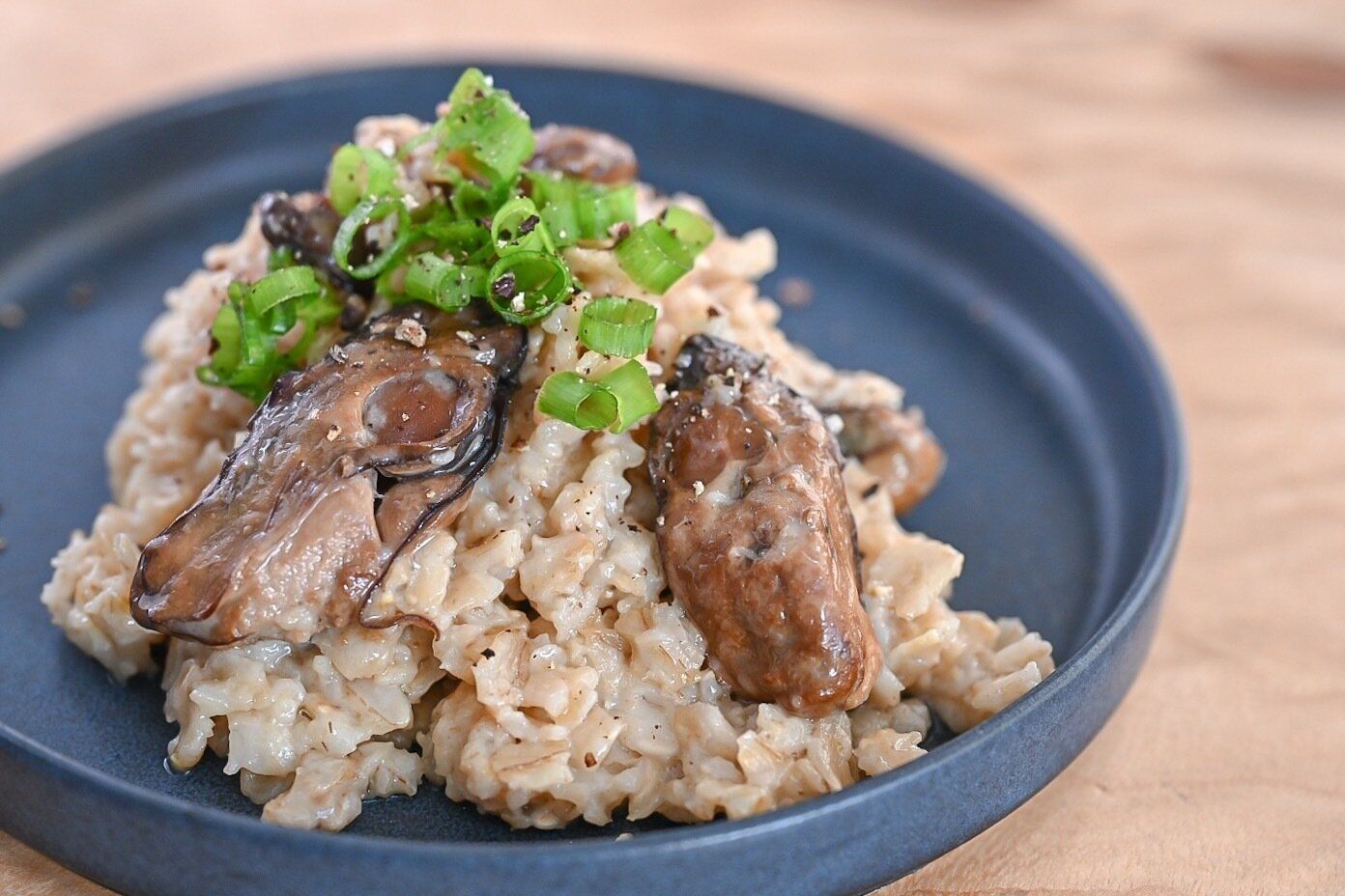 燻製牡蠣のオートミール