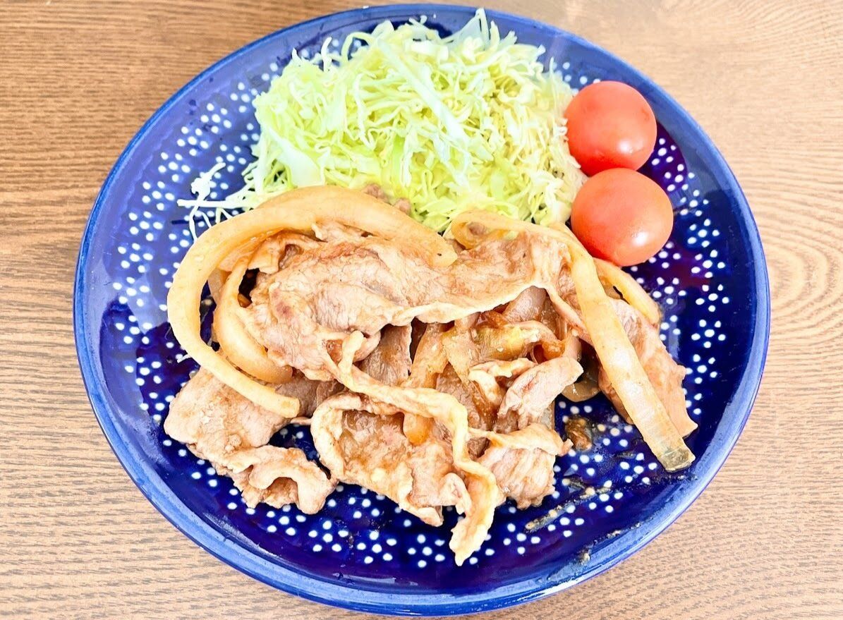 ドンキのソースとケチャップでポークチャップ