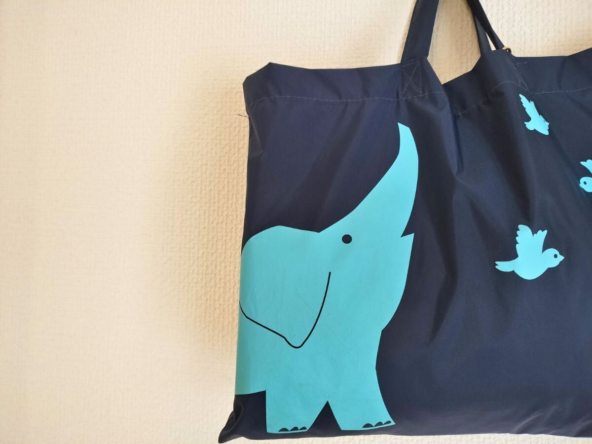 像の絵が描かれたレッスンバッグ