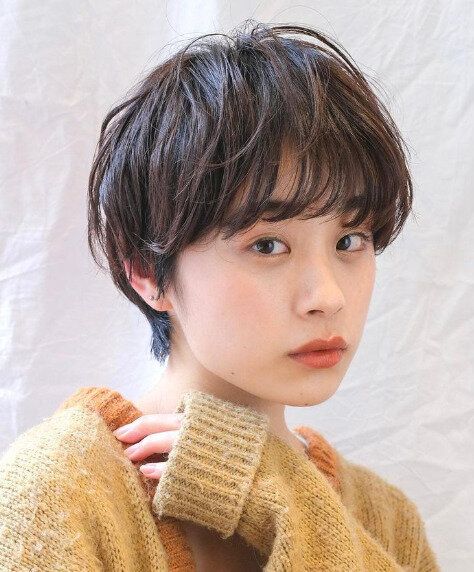 面長さんにおすすめ！ひし形マッシュショート