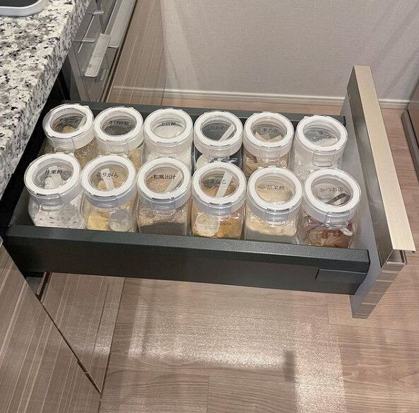 引き出しに調味料がシンデレラフィット！