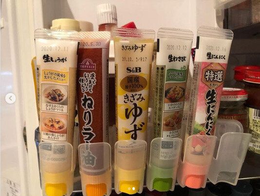 チューブタイプの調味料収納はコレ！