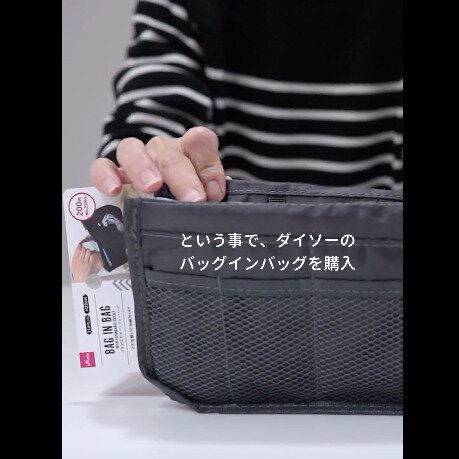【ダイソー】やっぱりすごかった!バッグインバッグ
