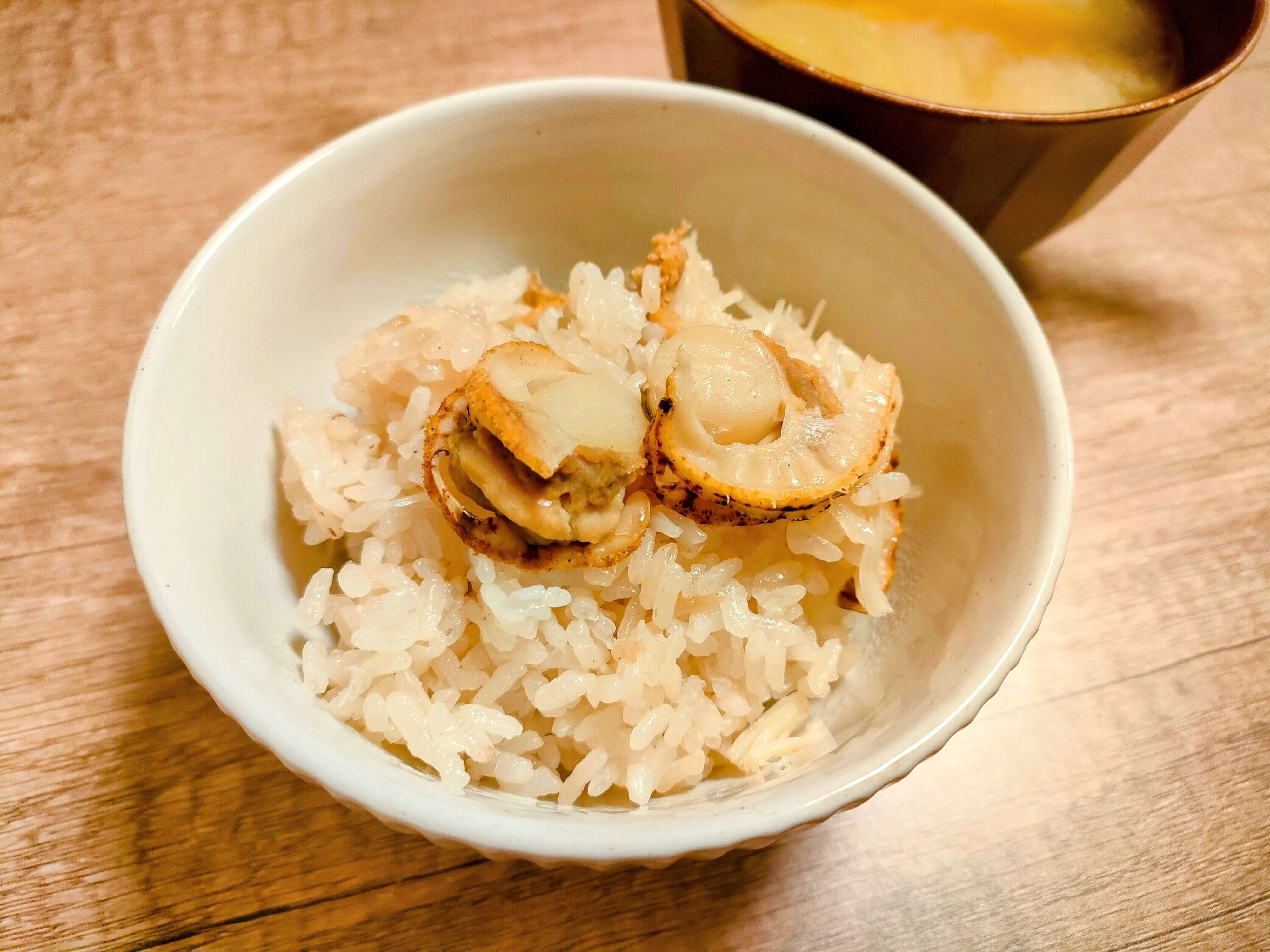 ホタテの炊き込みご飯