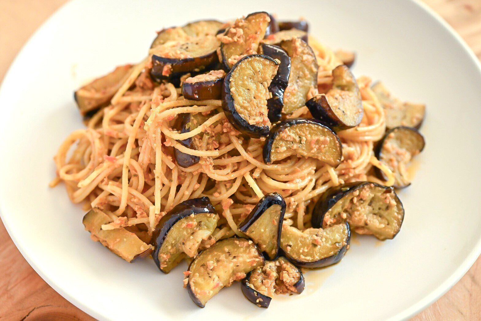 なすのトマトパスタ