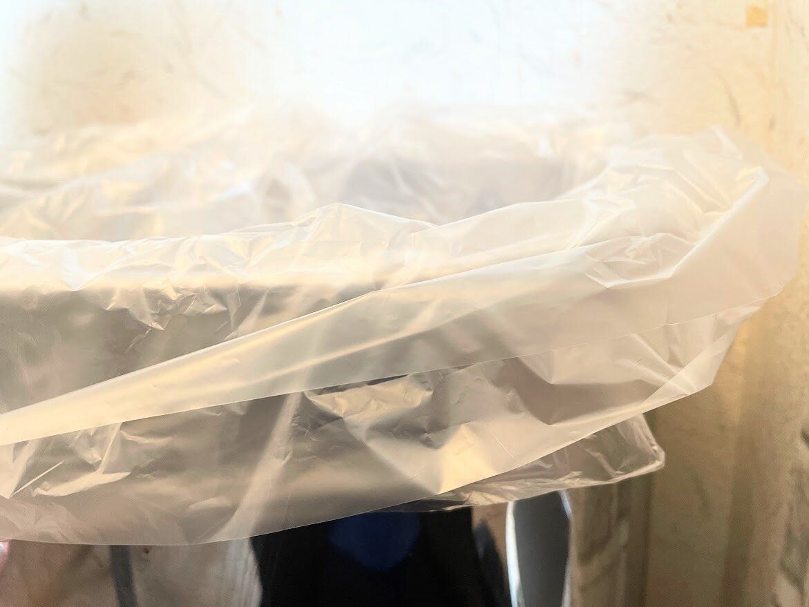 ゴミ袋を数枚まとめてかける