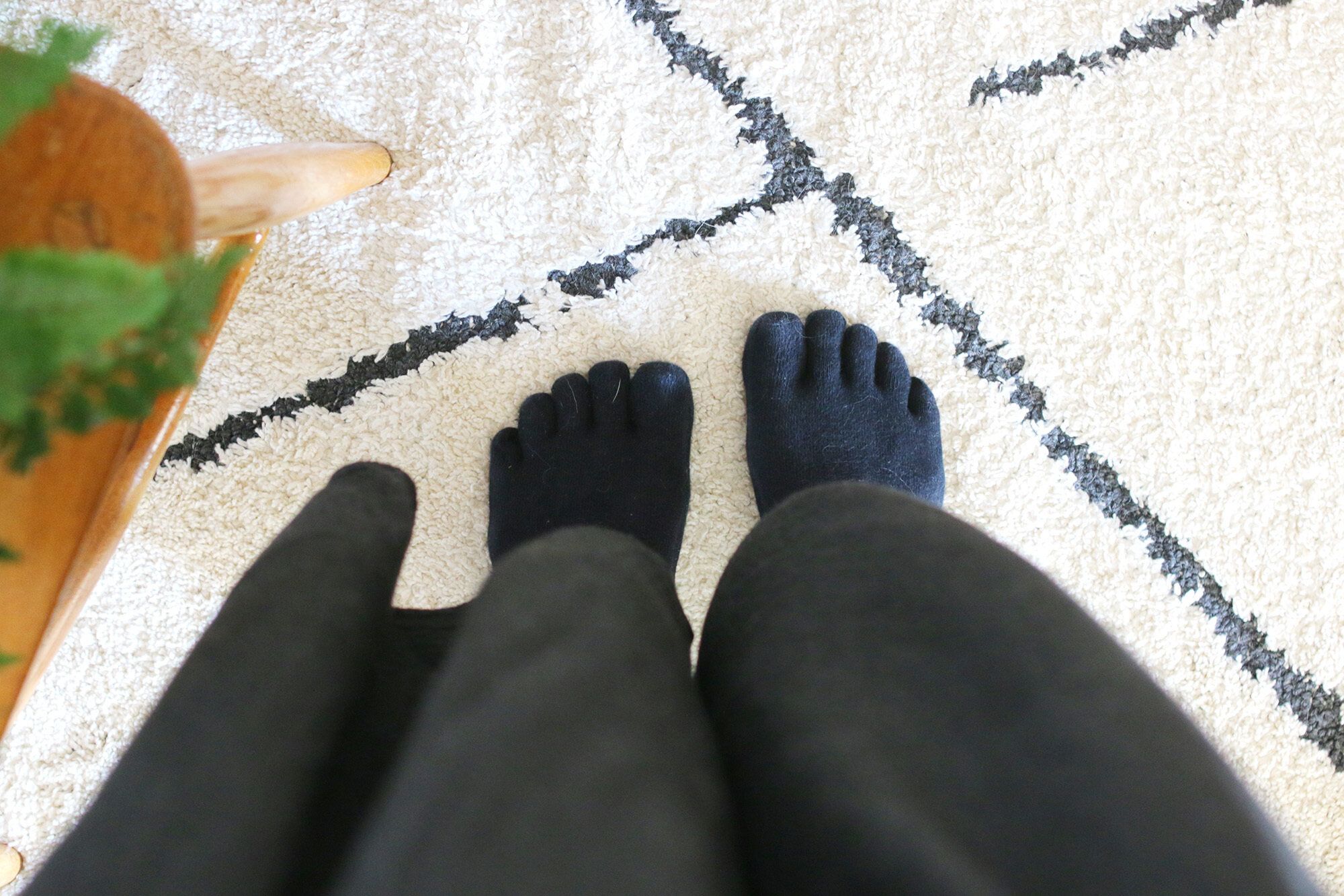 無印良品5本指靴下