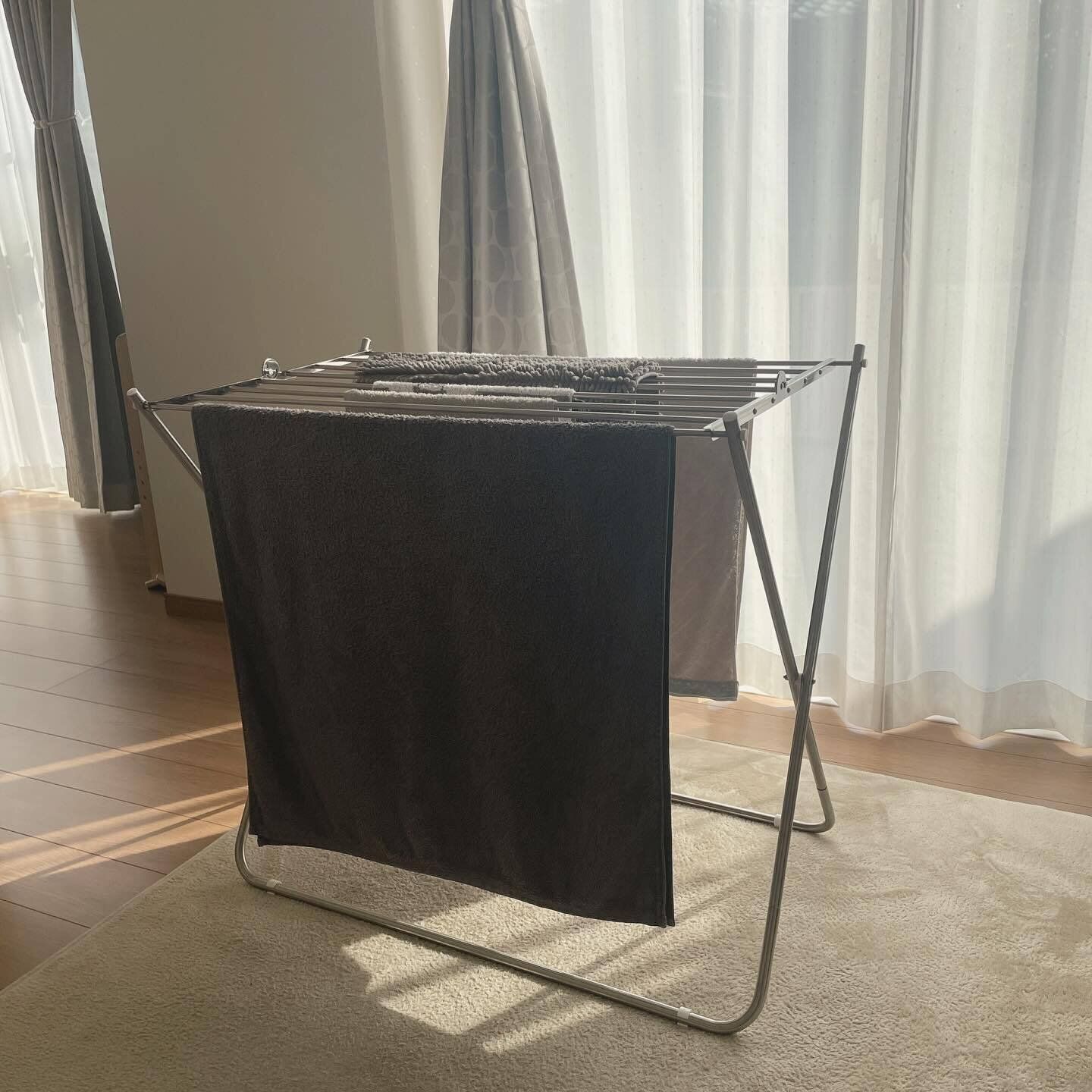 【ニトリ】タオル干しにはこれ!「平干しもできるタオルハンガー」