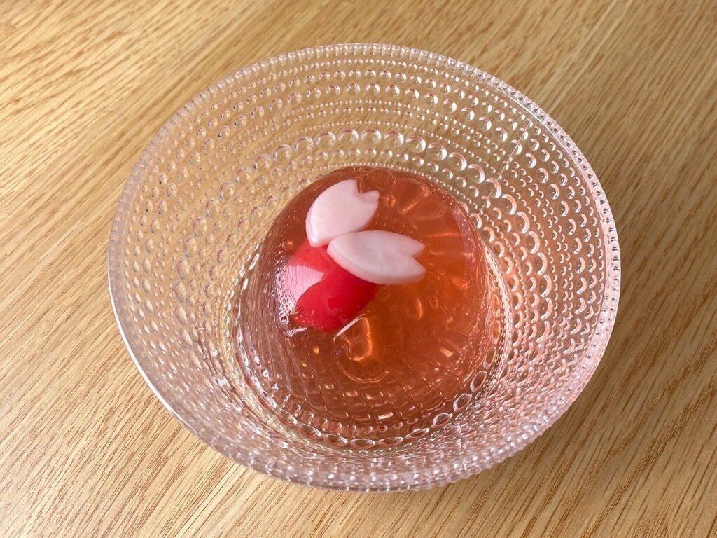 桜のゼリー