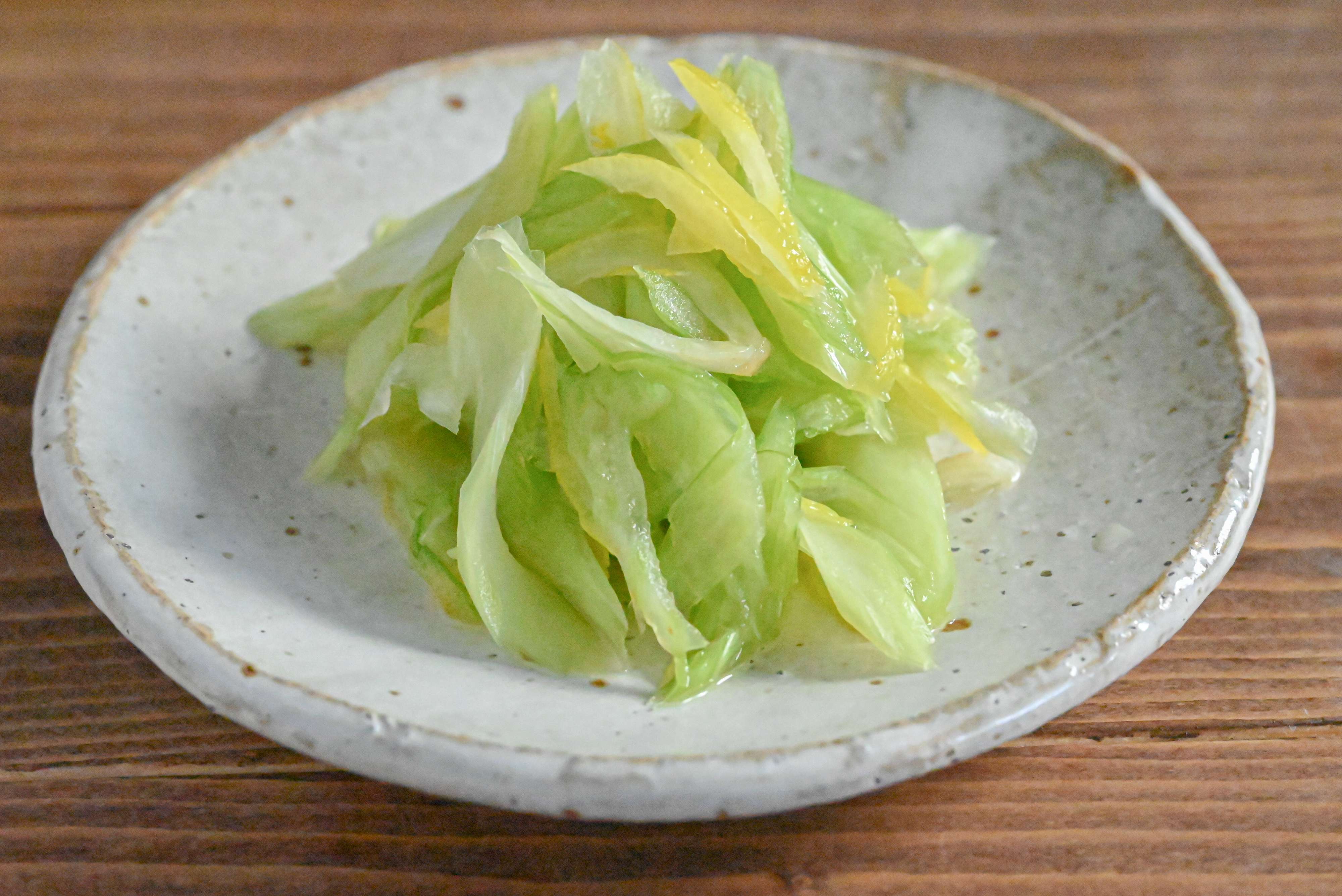 セロリとゆずの即席漬物