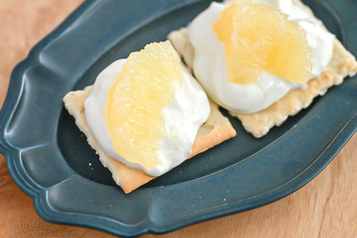 グレープフルーツのカナッペ