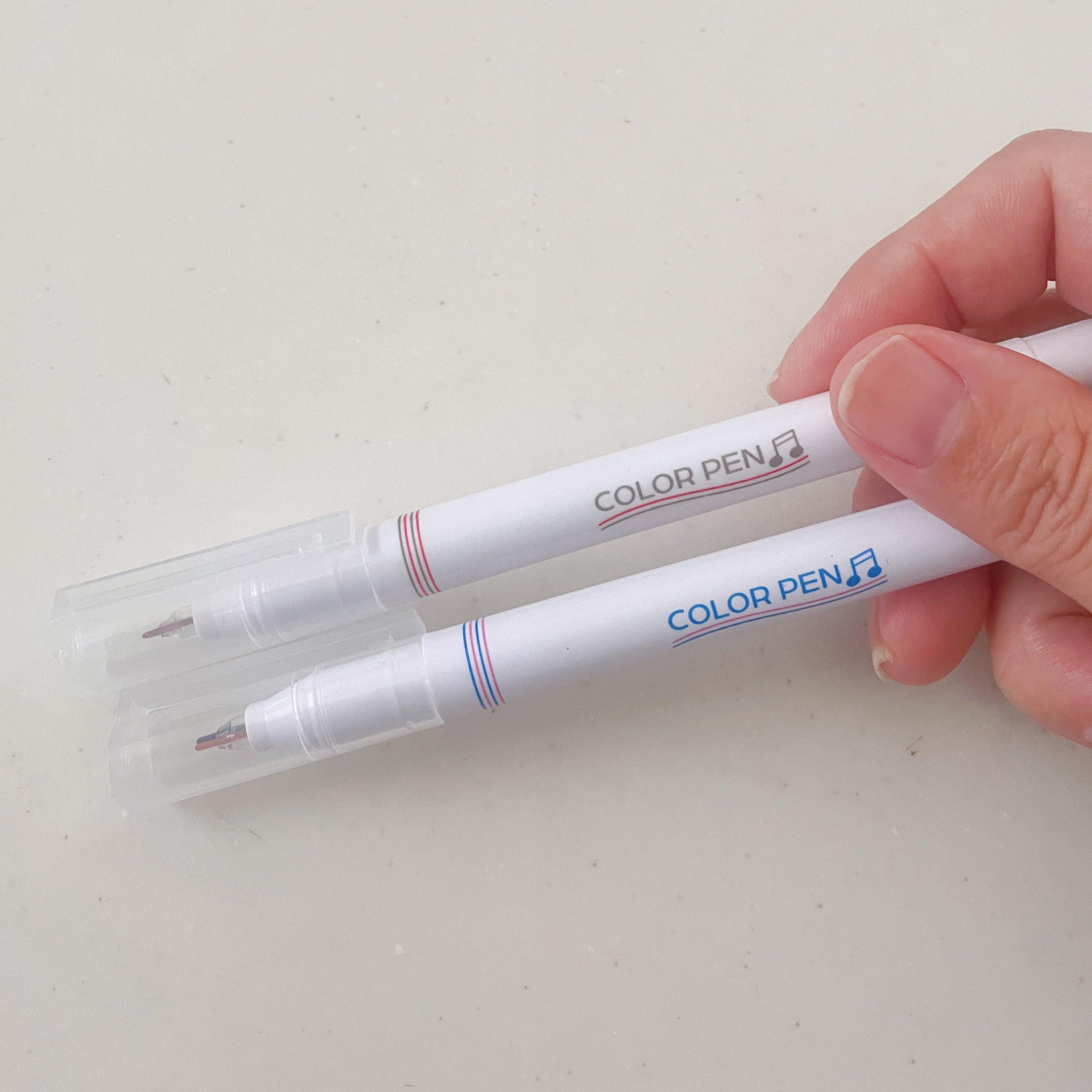 ダイソー 2ラインカラーペン