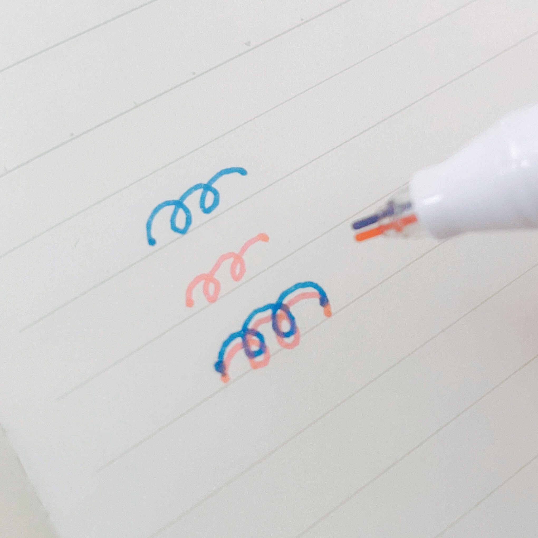 ダイソー 2ラインカラーペン