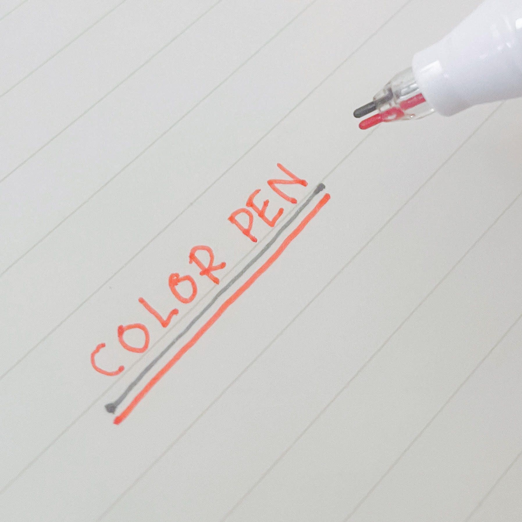 ダイソー 2ラインカラーペン