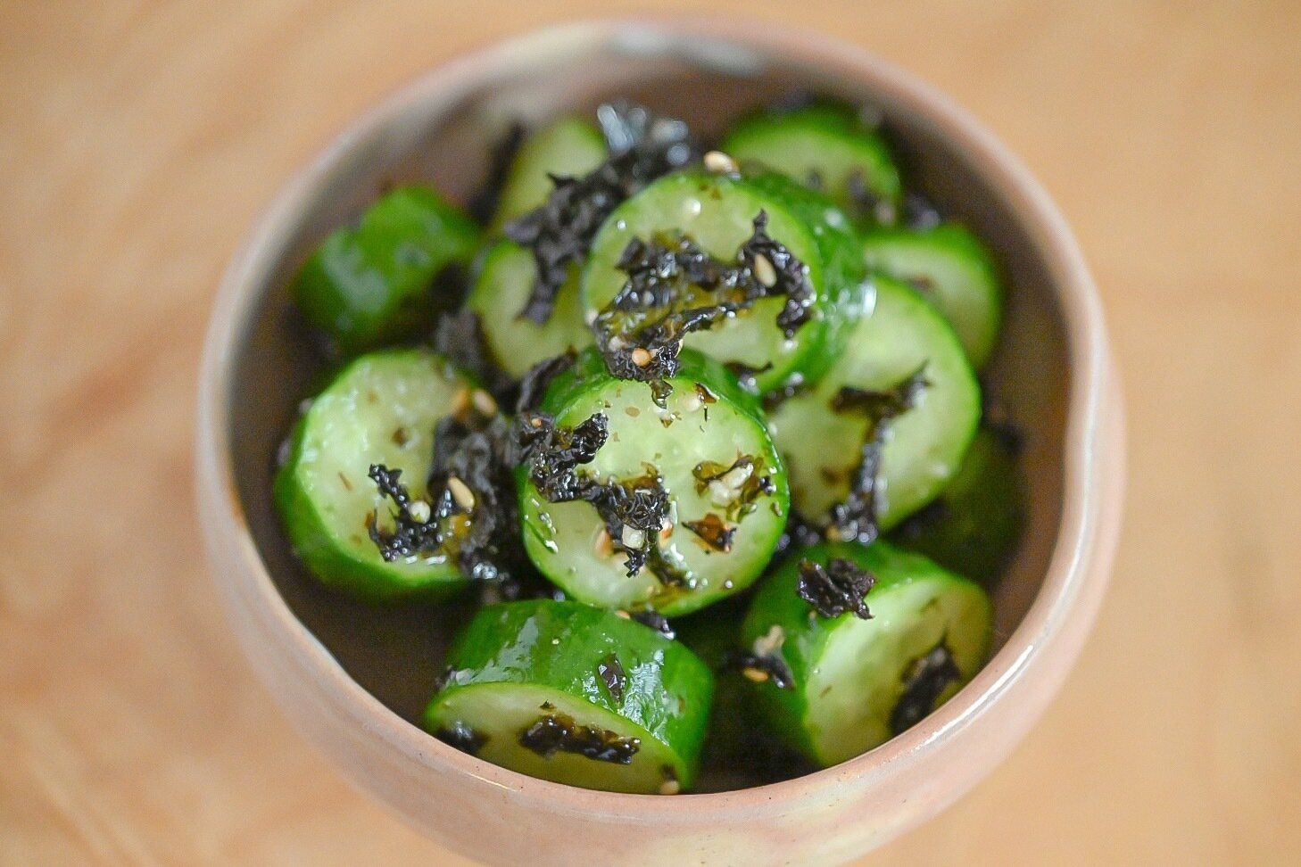 きゅうりのザバン海苔和え