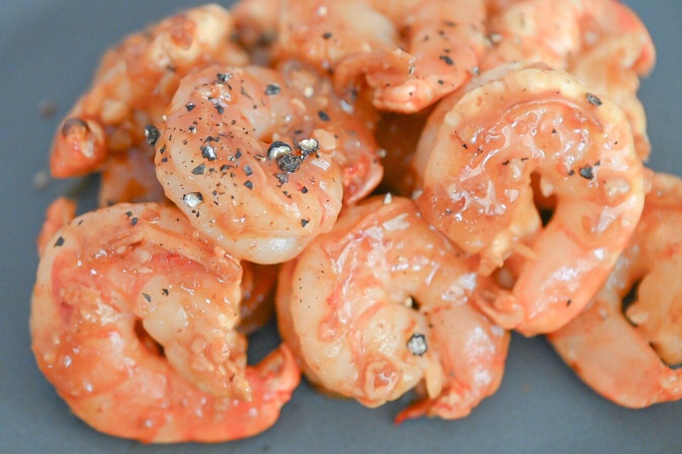 完成したガーリックシュリンプ