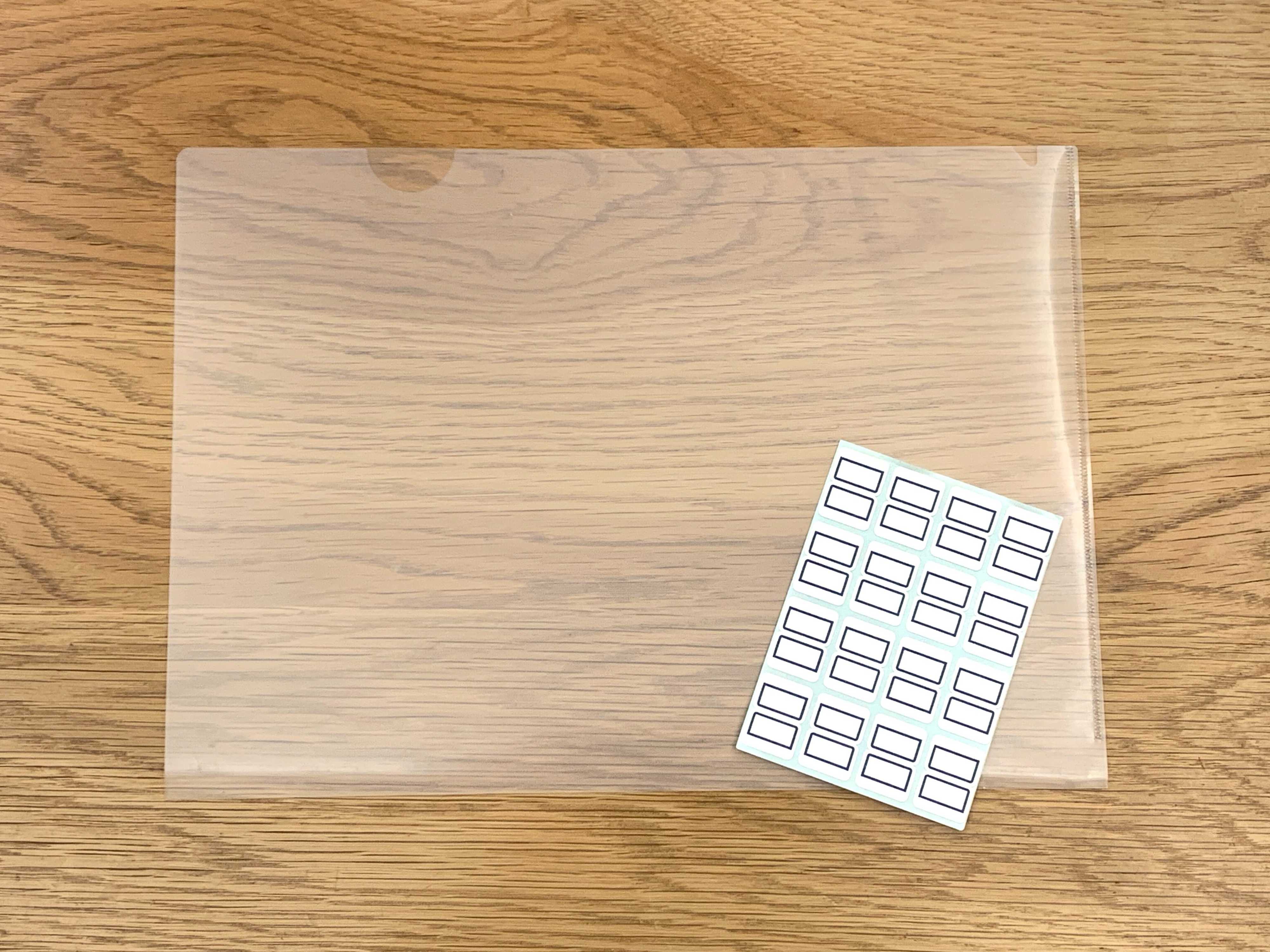 クリアファイル＆インデックスシール