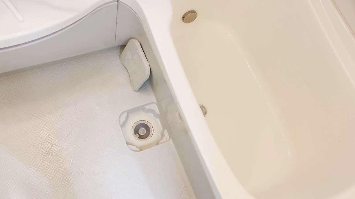 排水口のフタを開けておく