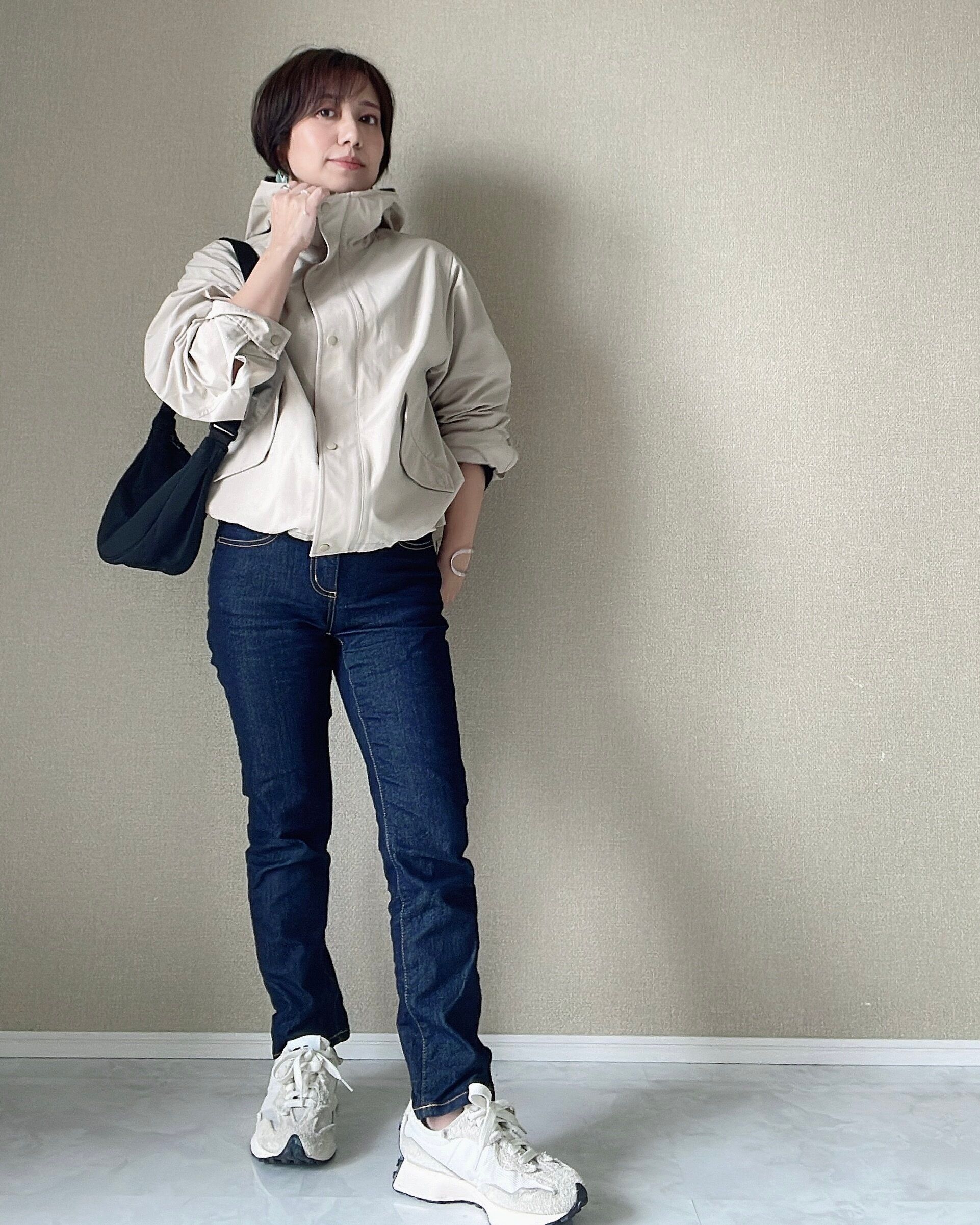 ユニク　コットンブレンドパーカ