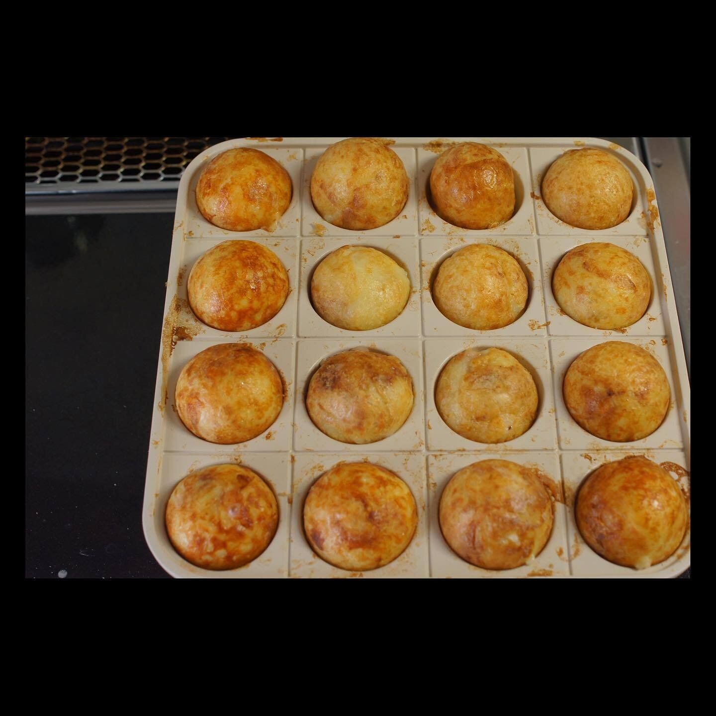 直火で手軽につくれる!「たこ焼きパン」