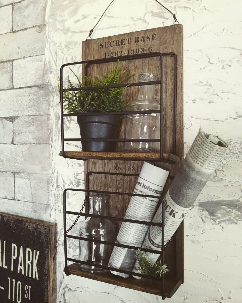 【セリア】アイアン風レターラックに大変身