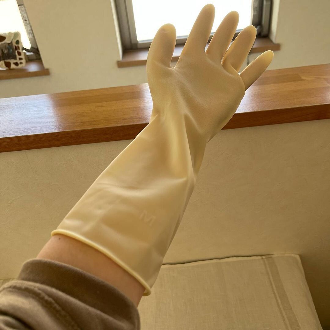 【無印良品】左右兼用が使いやすい！天然ゴム手袋