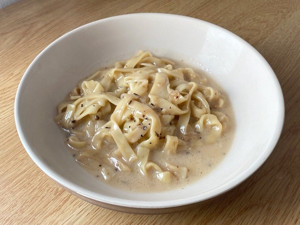 トリュフクリームの生フィットチーネ