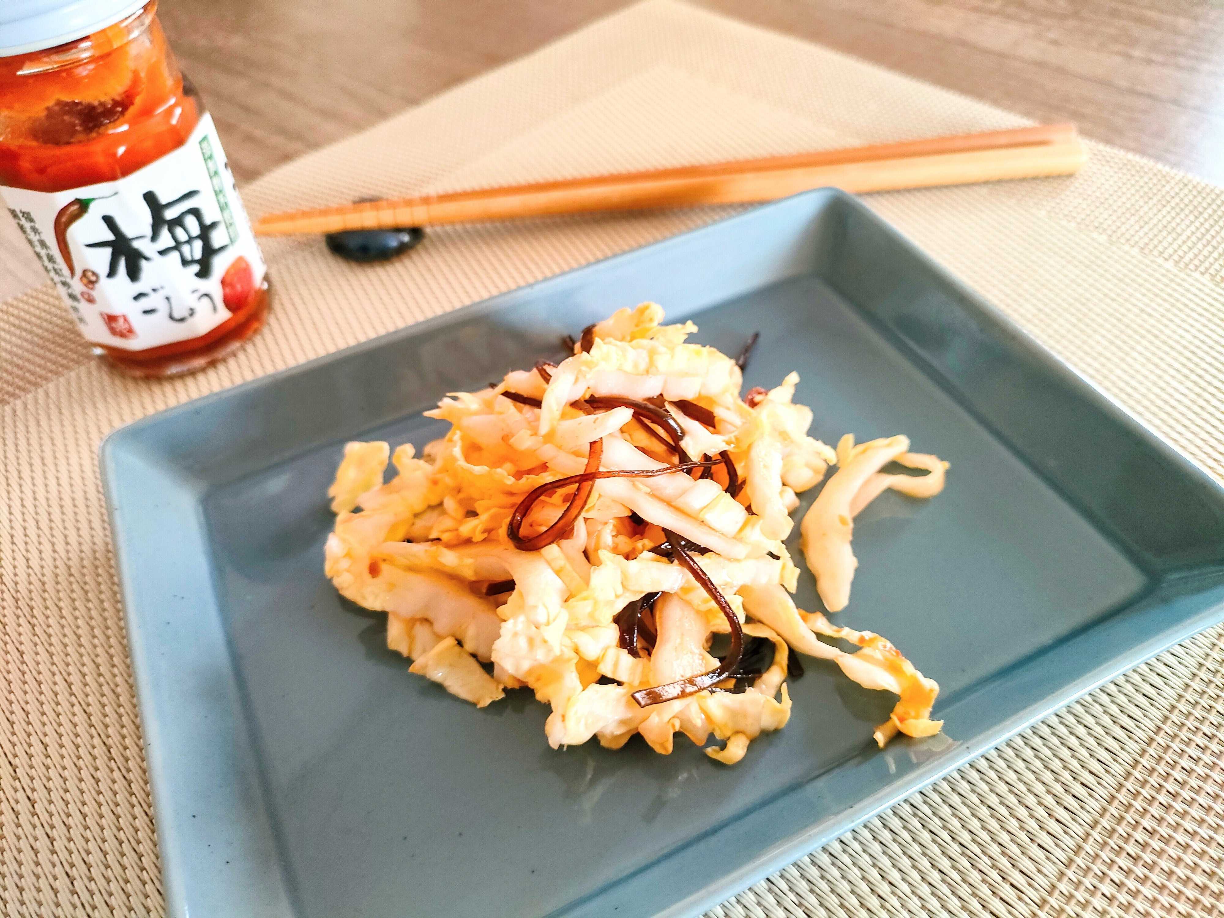 梅ごしょうと白菜のあさづけ