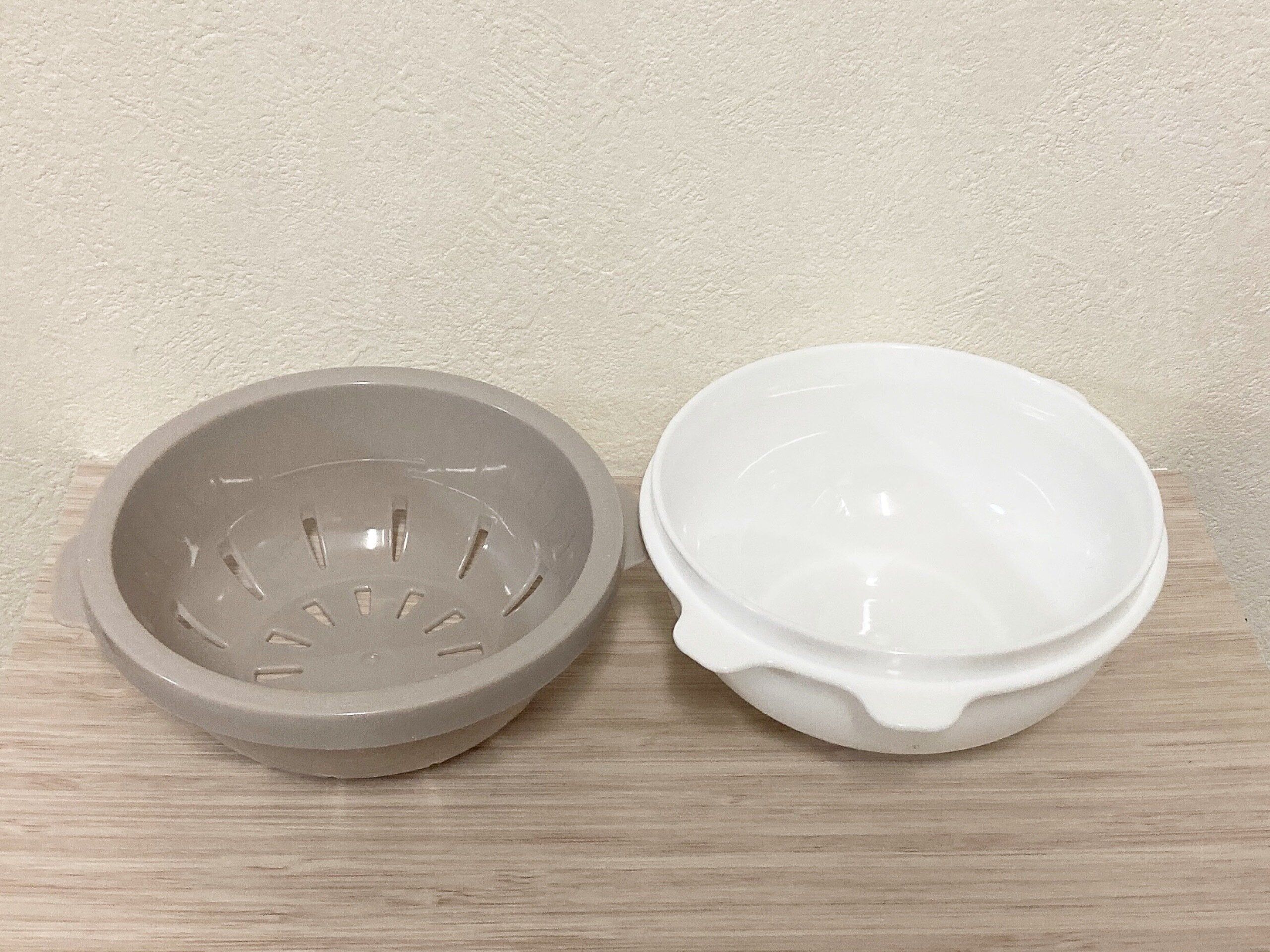 ダイソー電子レンジ調理器 半熟たまご風 W