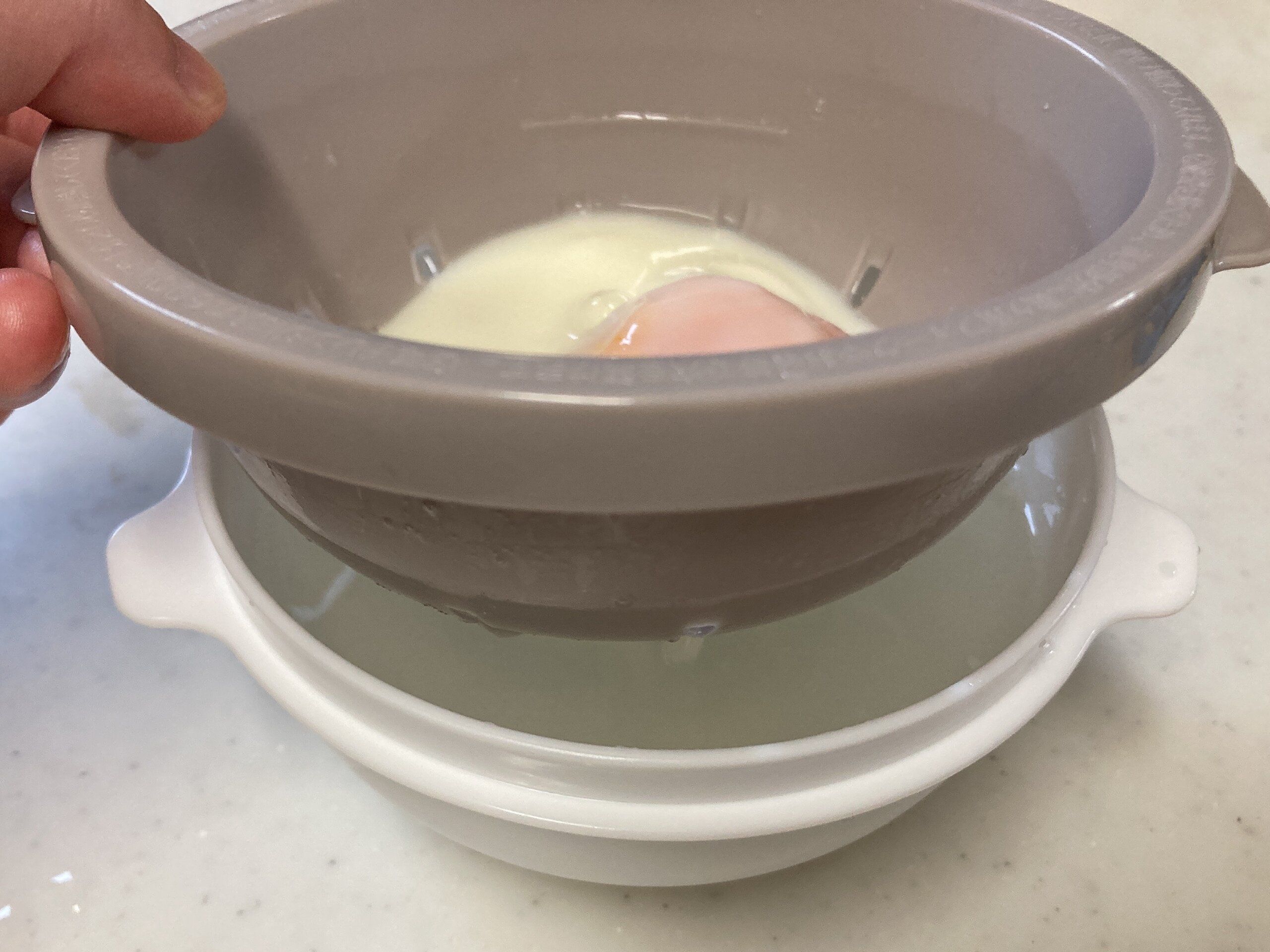 電子レンジ簡単半熟卵