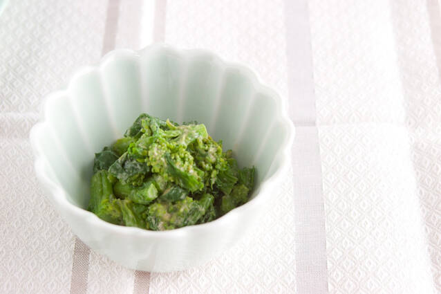 菜の花のピーナッツみそ