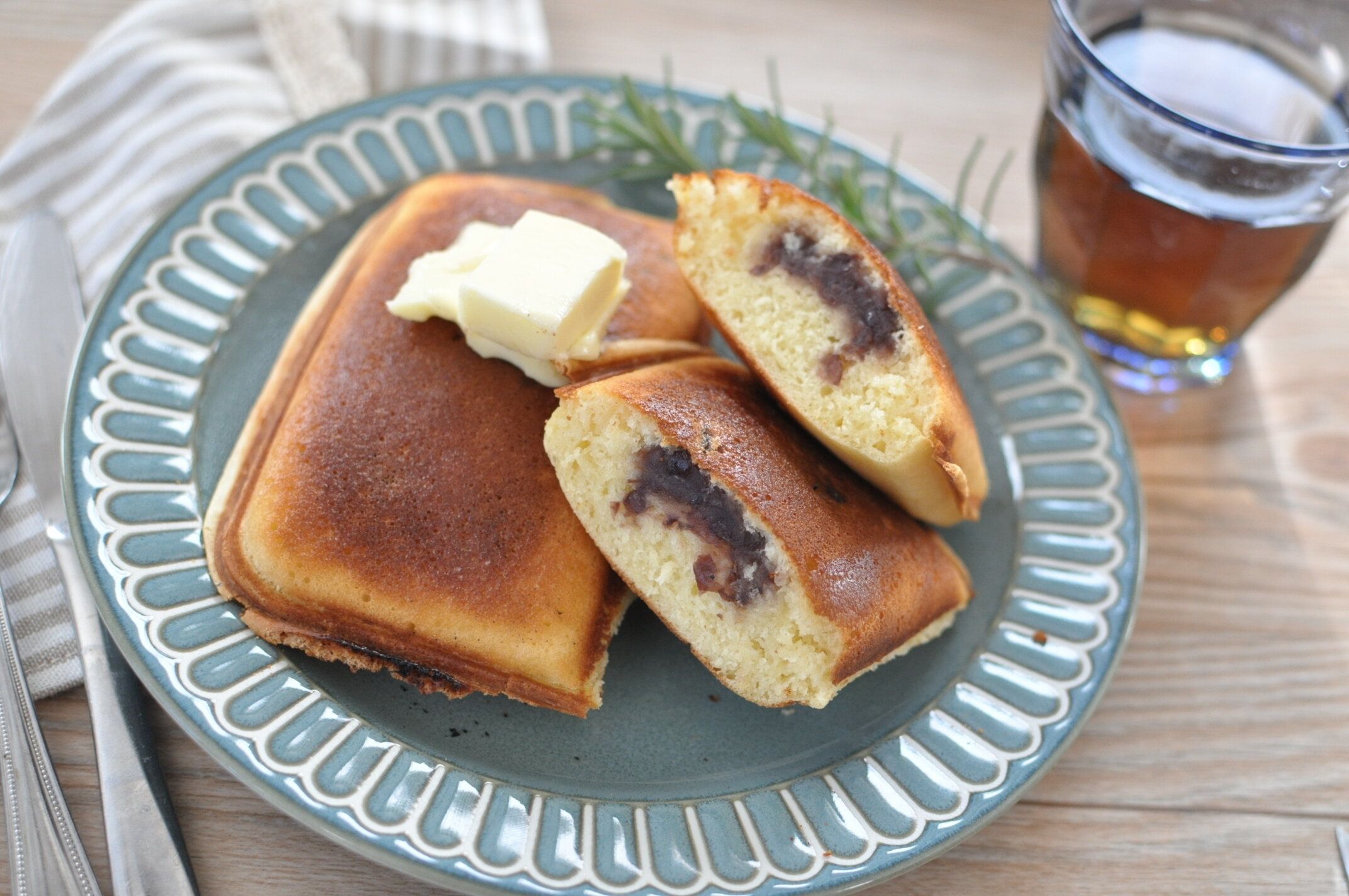 餡バターサンドを盛り付けた様子