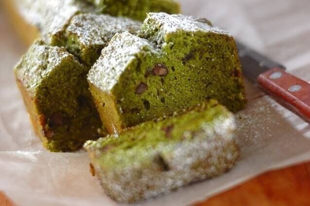 栗入り抹茶のパウンドケーキ