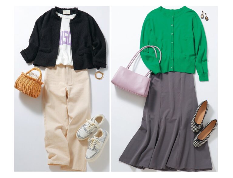 “神戸レタス”春のマストバイは『半袖ニット・カーディガン』『カラーツイルスリムワイドパンツ』