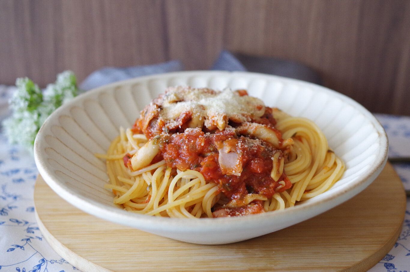 【カルディ】あのトマト缶のパスタソース知ってる？4人家族にちょうどいいボリューム感で家計に大助かり