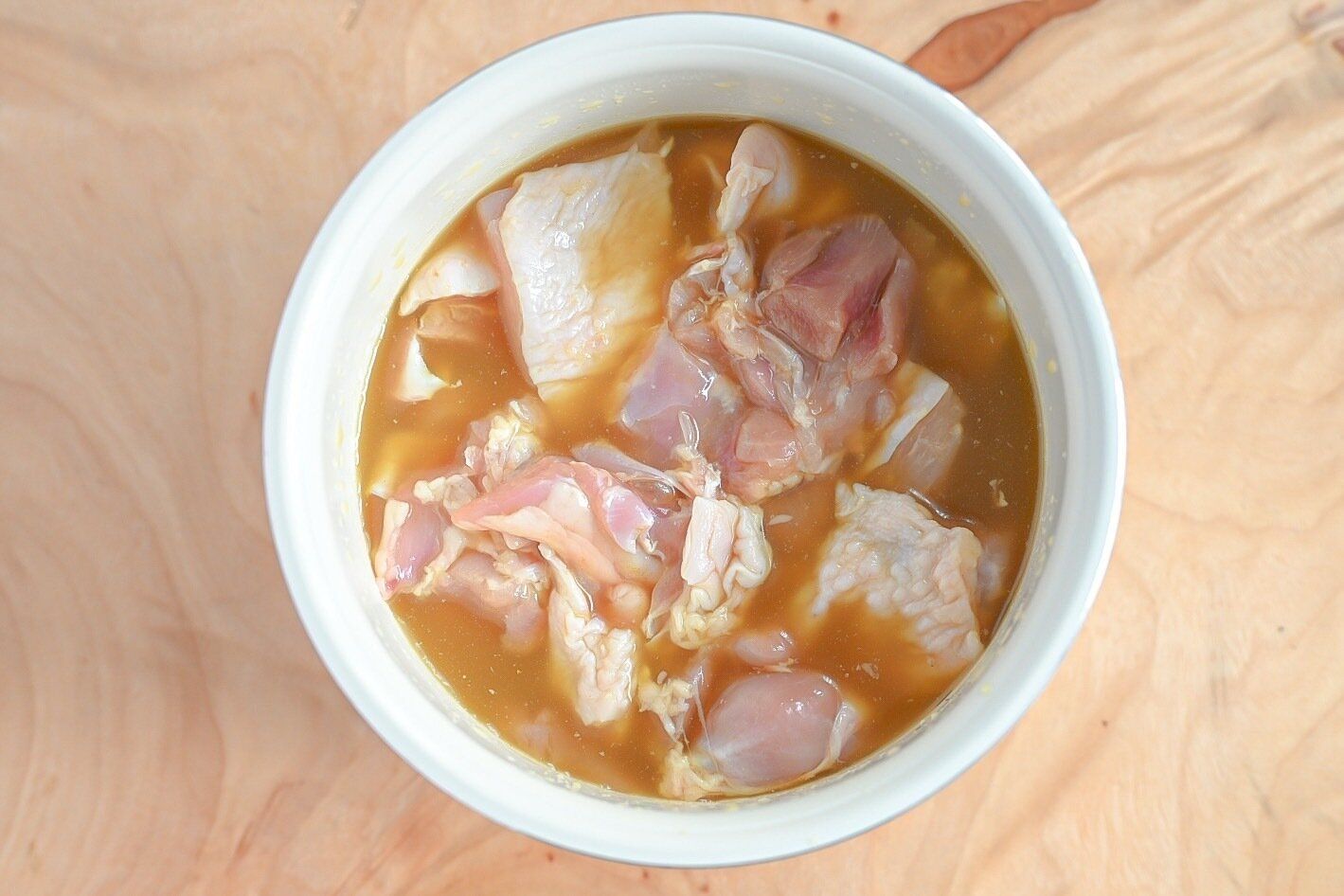 炊飯前のカオマックガイ